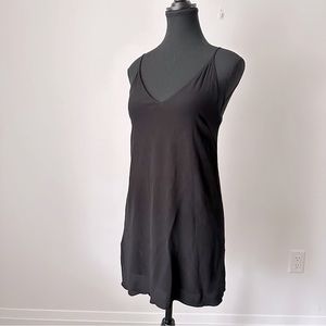 Sz S Aritzia WILFRED FREE Vivienne Lined Slip Dress in Black